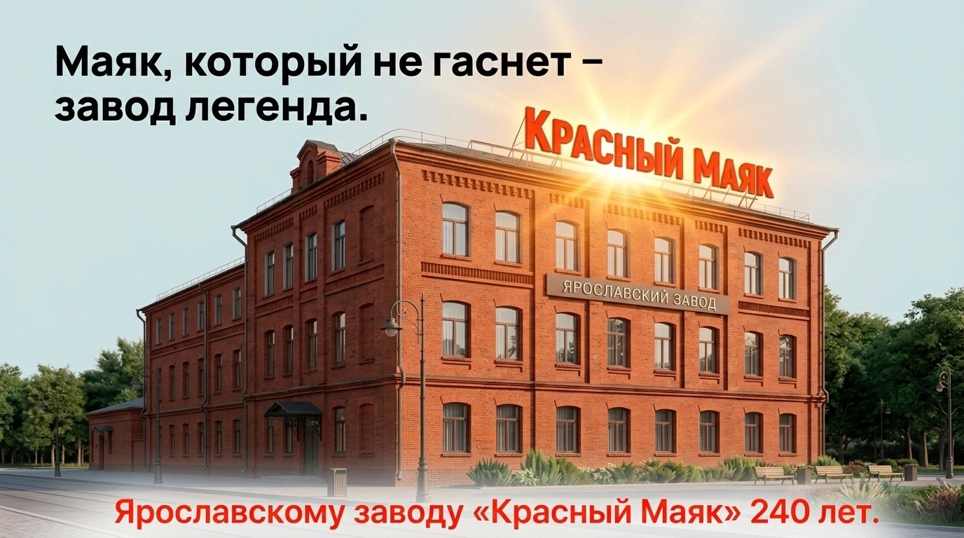 Завод Легенда. Красному Маяку - 240 лет